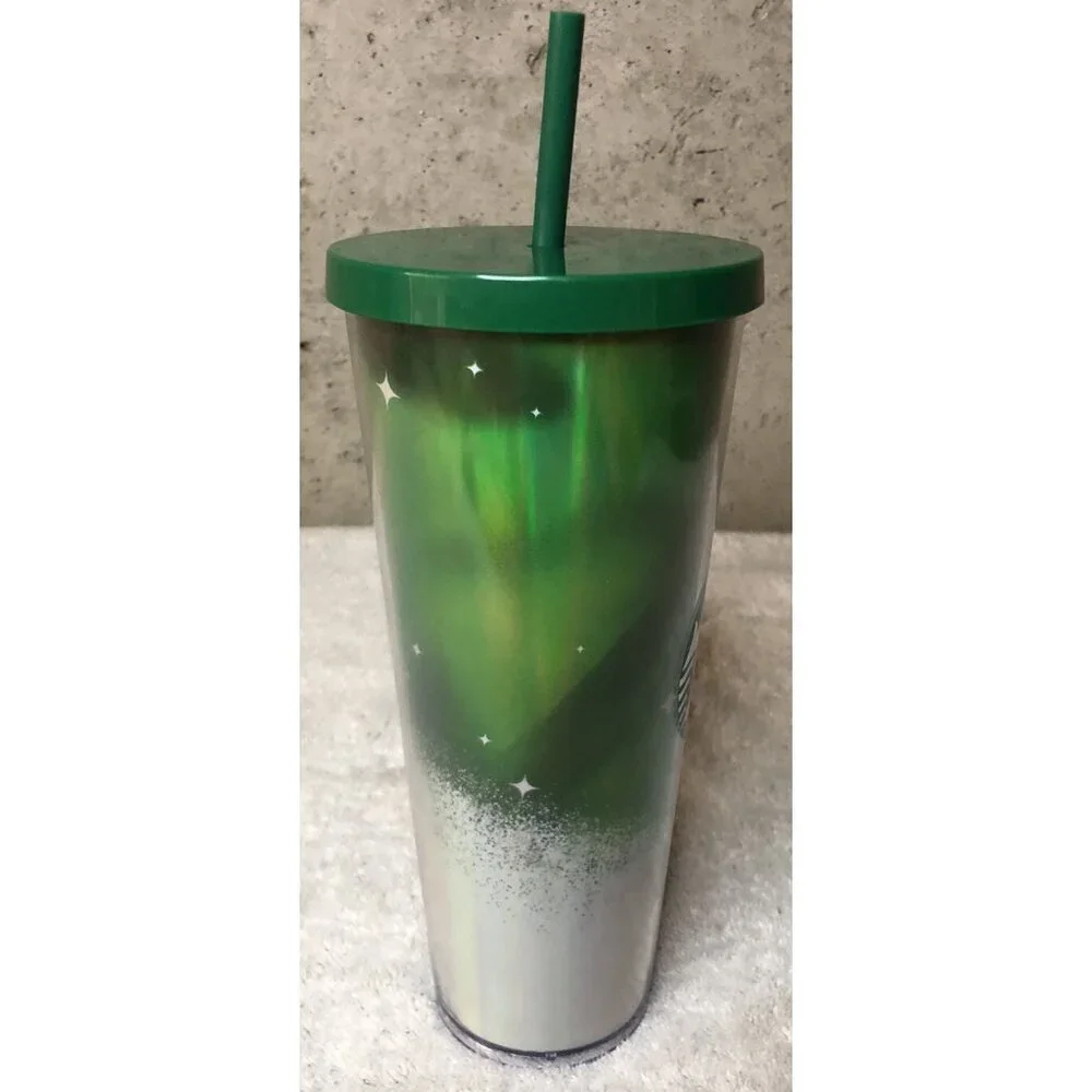 Starbucks For Life 2021 Limited Edition Green Tumbler Original Straw Christmas